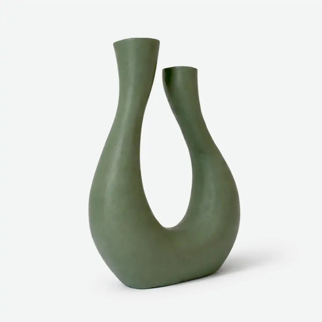 Twin Flow Vase | Sculptural Dual Neck Vase - Image 4