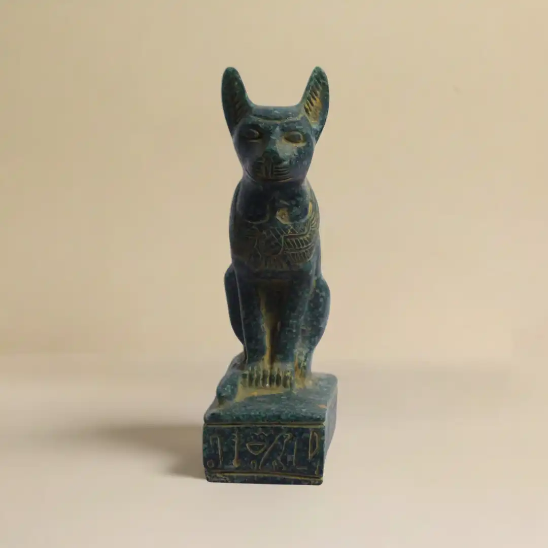 Bastet Egyptian Cat Sculpture | Luxury Stone Décor - Image 4