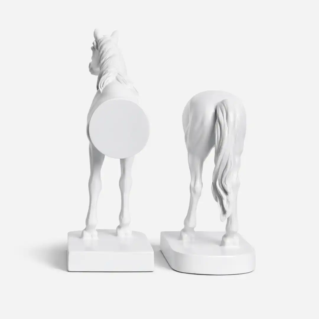 Stallion Bookends | Elegant Horse Book Support Set - Image 4