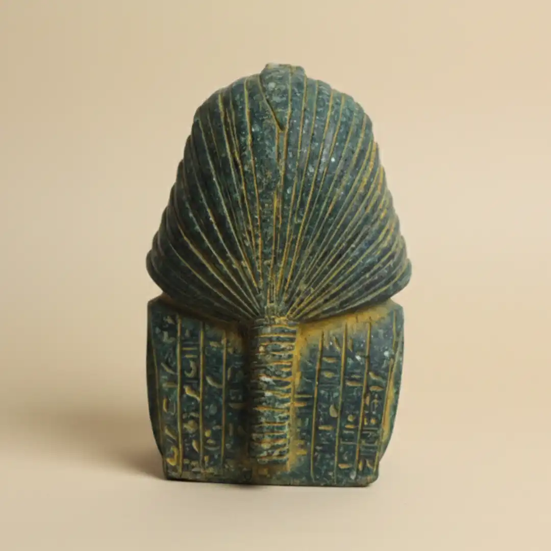 King Tutankhamun Bust Sculpture | Luxury Egyptian Pharaoh Décor - Image 4