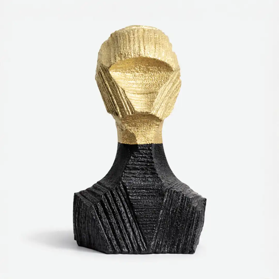 Scarlet Vision Sculpture | Modern Artistic Figurine | Luxury Statement Decor - Image 5