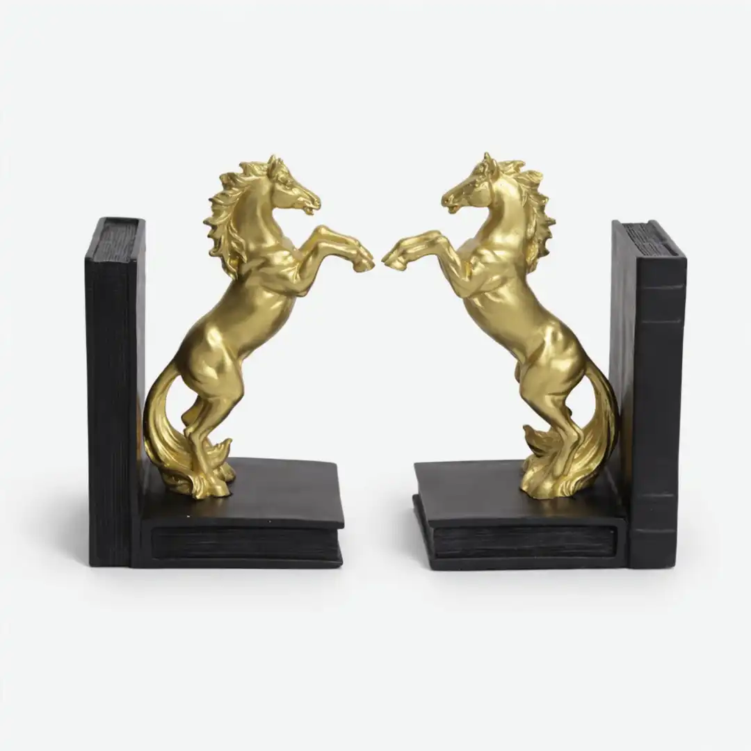 Noble Steed Bookends | Horse Sculpture Bookends - Image 4