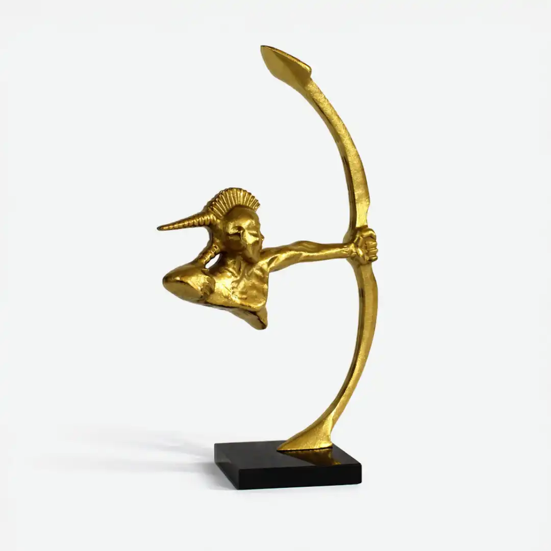 Warrior Archer Sculpture | Bold Figurative Art - Image 8