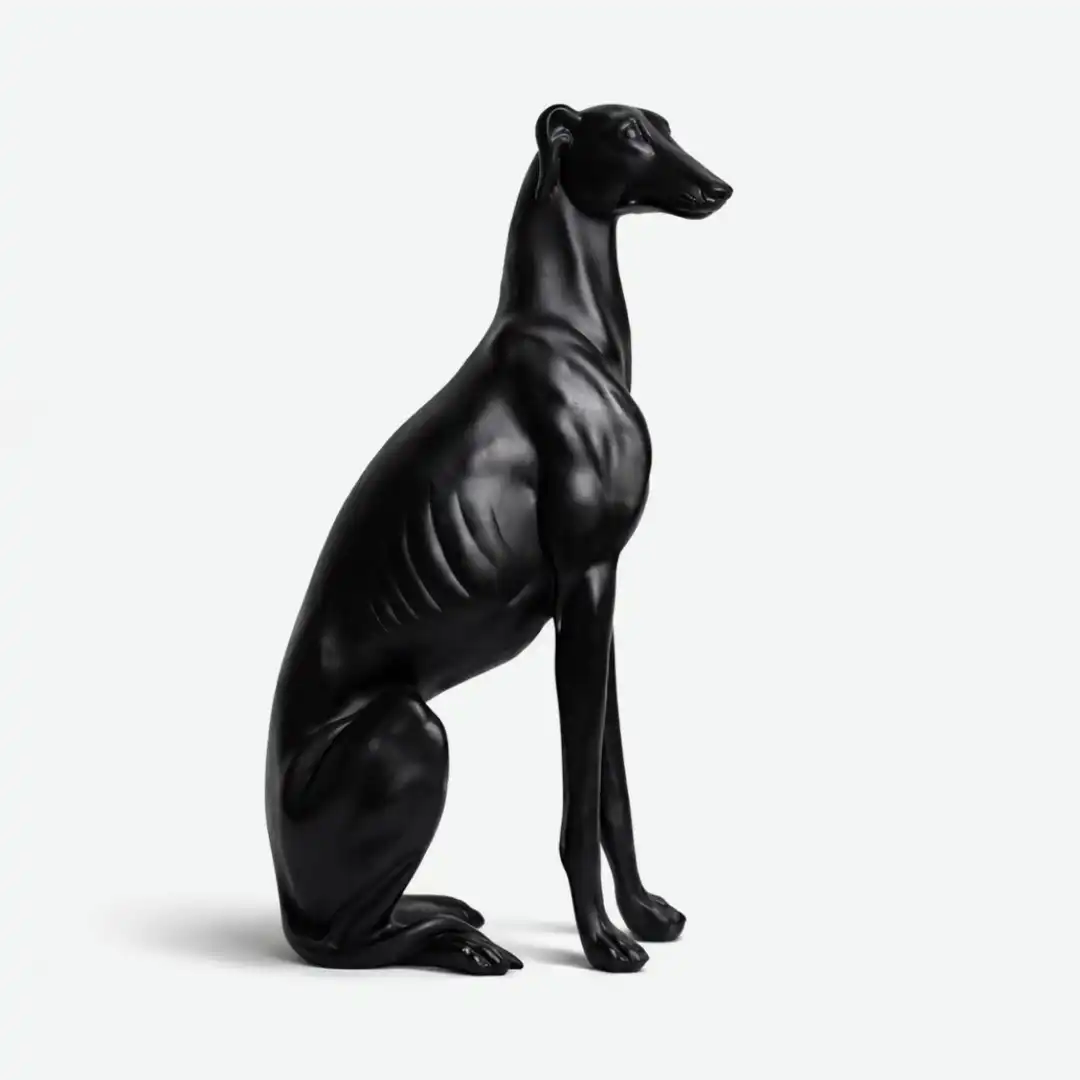 Loyal Sentinel | Elegant Greyhound Floor Sculpture - Image 4
