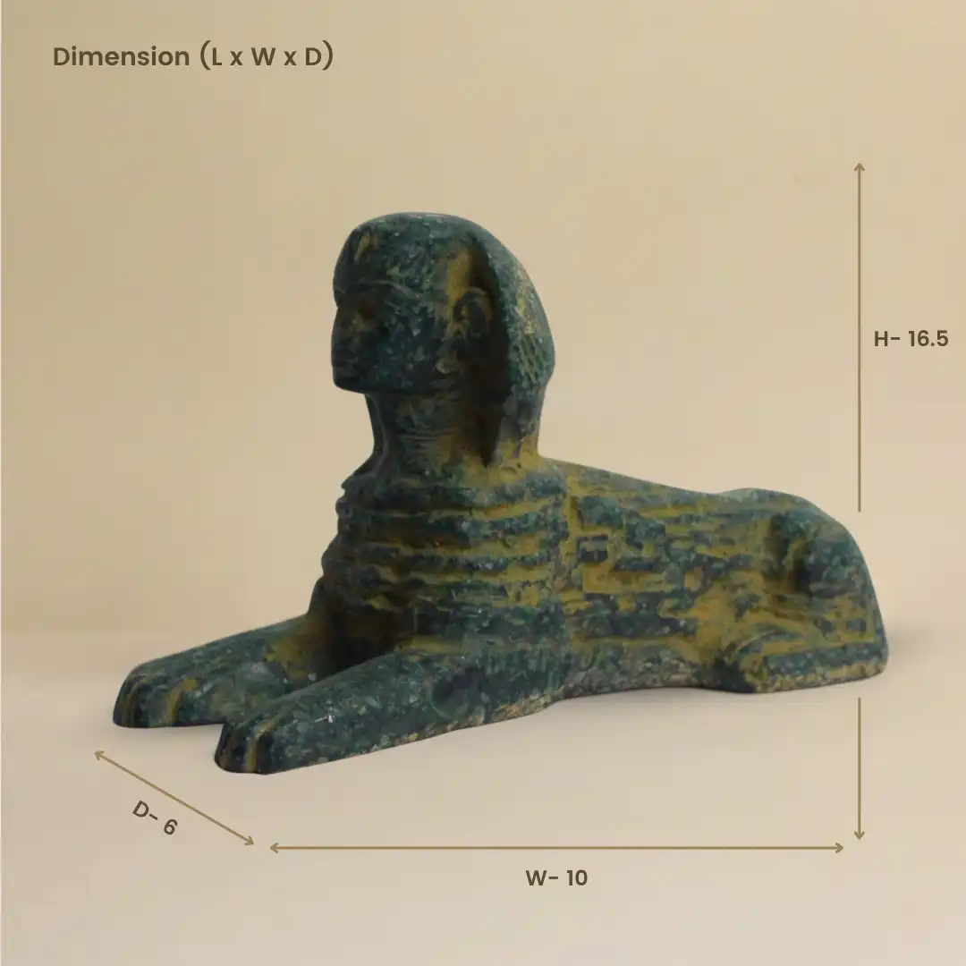 Sphinx Guardian Sculpture (Small) | Luxury Stone Décor - Image 5