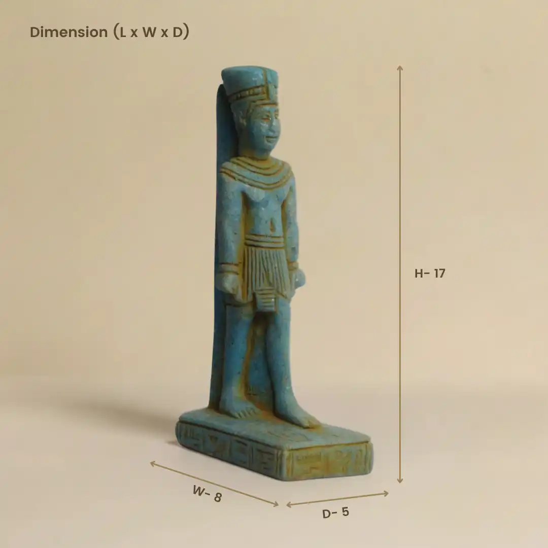 King Ramses Egyptian Stone Sculpture | Luxury Stone Décor - Image 6