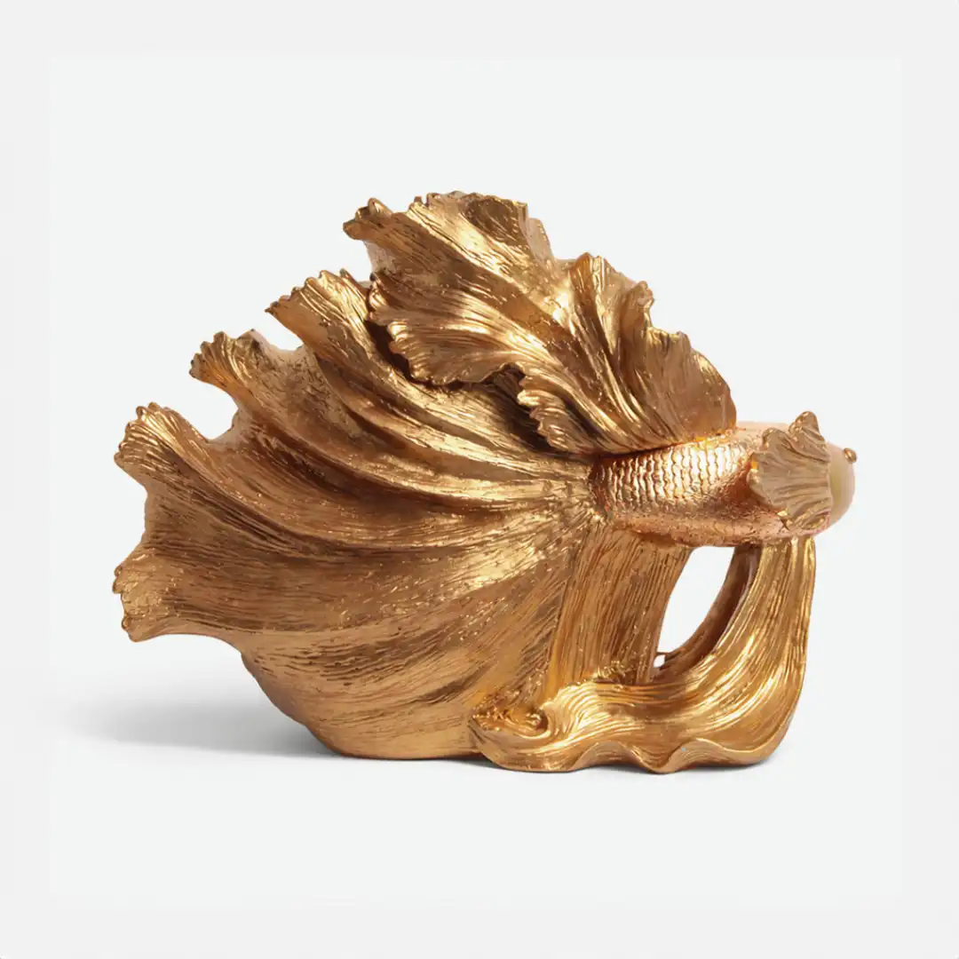 Aqua Majesty Sculpture | Luxury Fish Figurine - Image 4