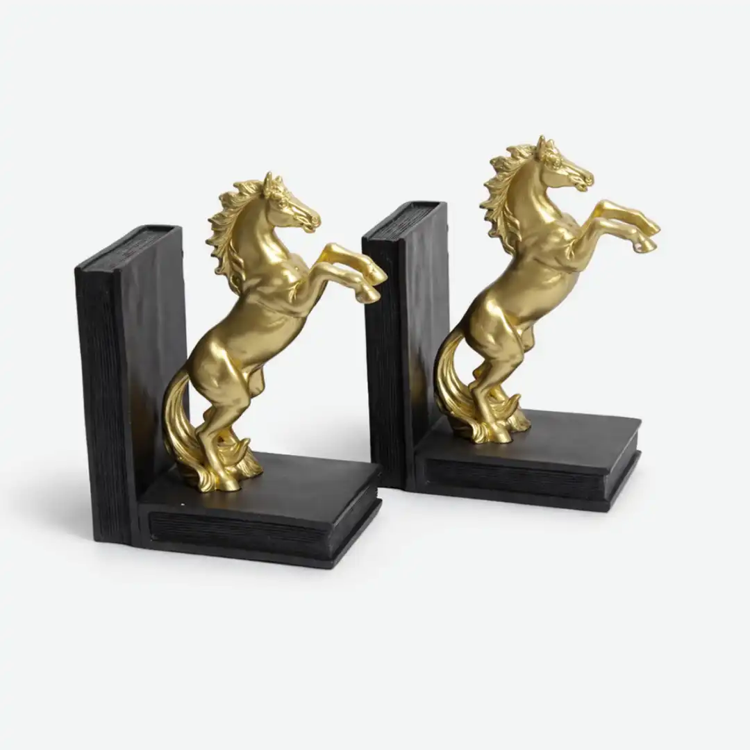Noble Steed Bookends | Horse Sculpture Bookends - Image 3