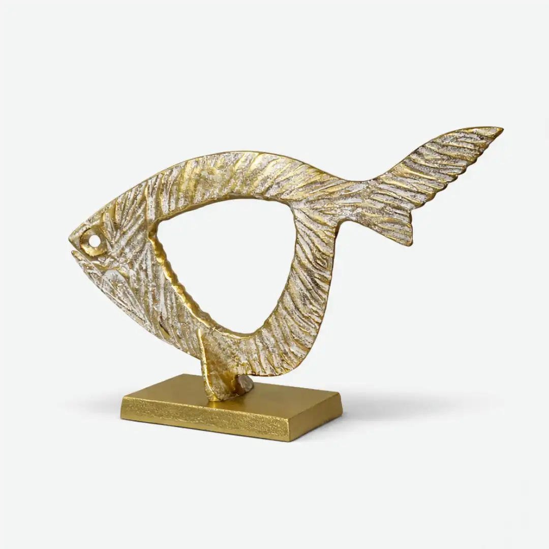 Aurelia Fish Art Statue | Modern Abstract Sculpture - Image 4