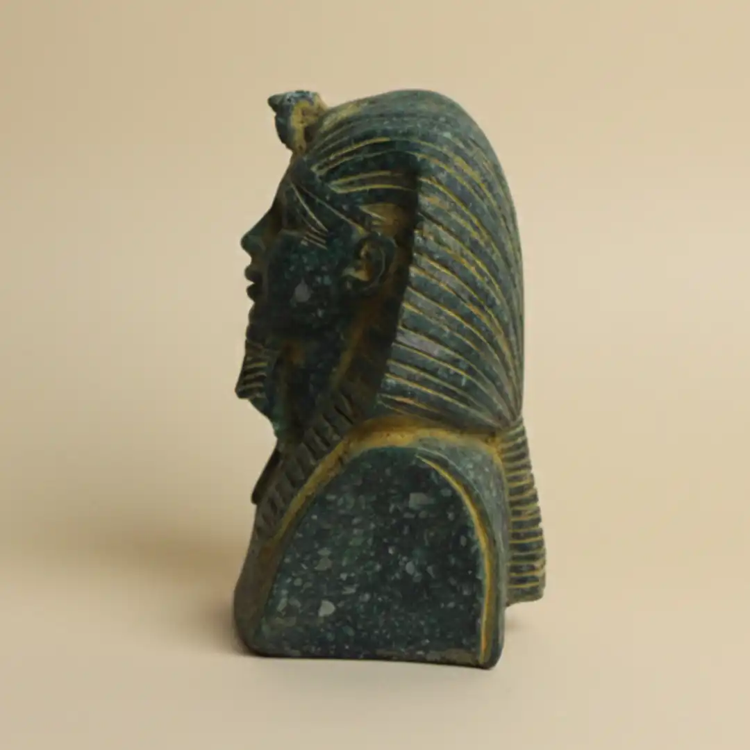 King Tutankhamun Bust Sculpture | Luxury Egyptian Pharaoh Décor - Image 6