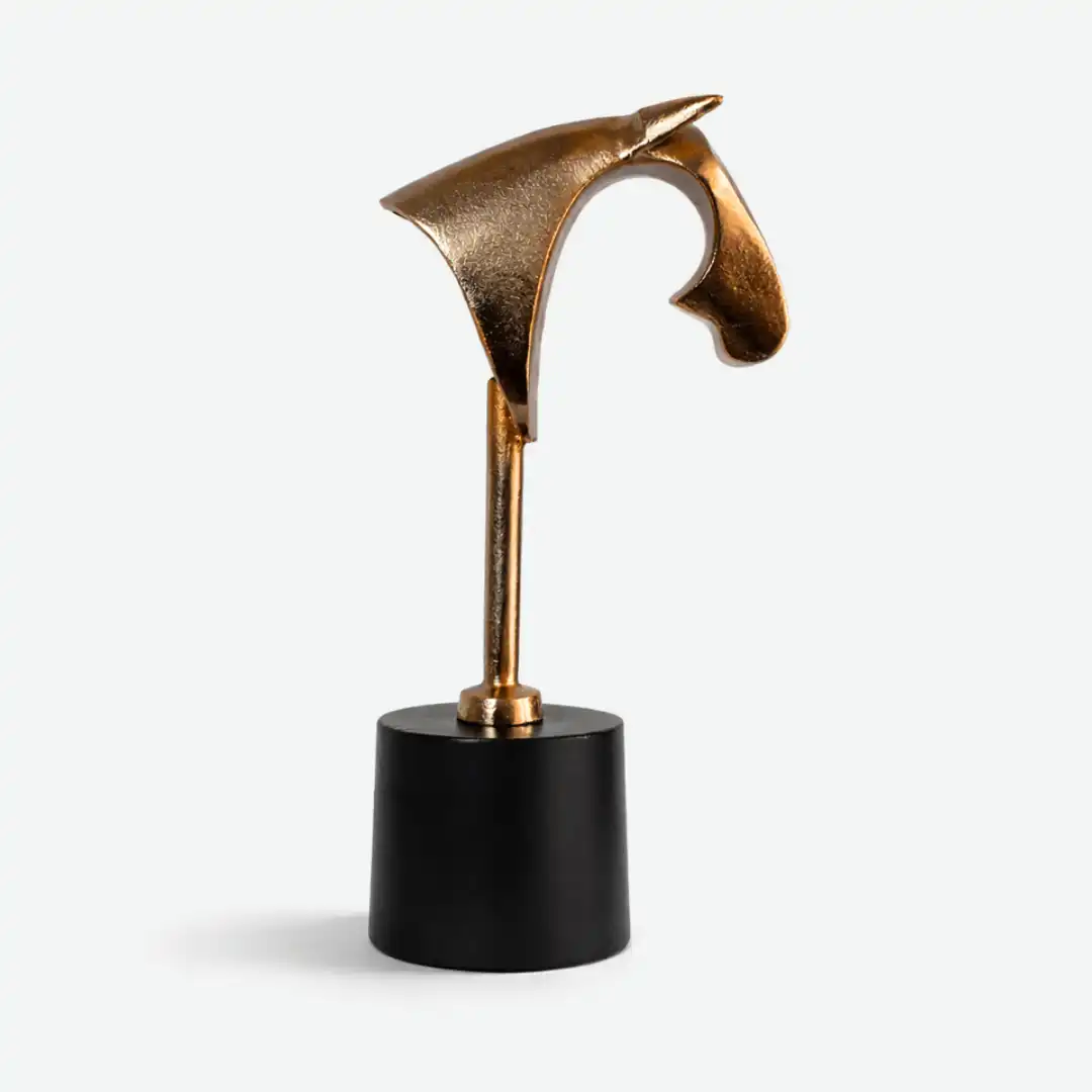 Harmony Art Piece | Minimalist Horse Head Sculpture - Image 6