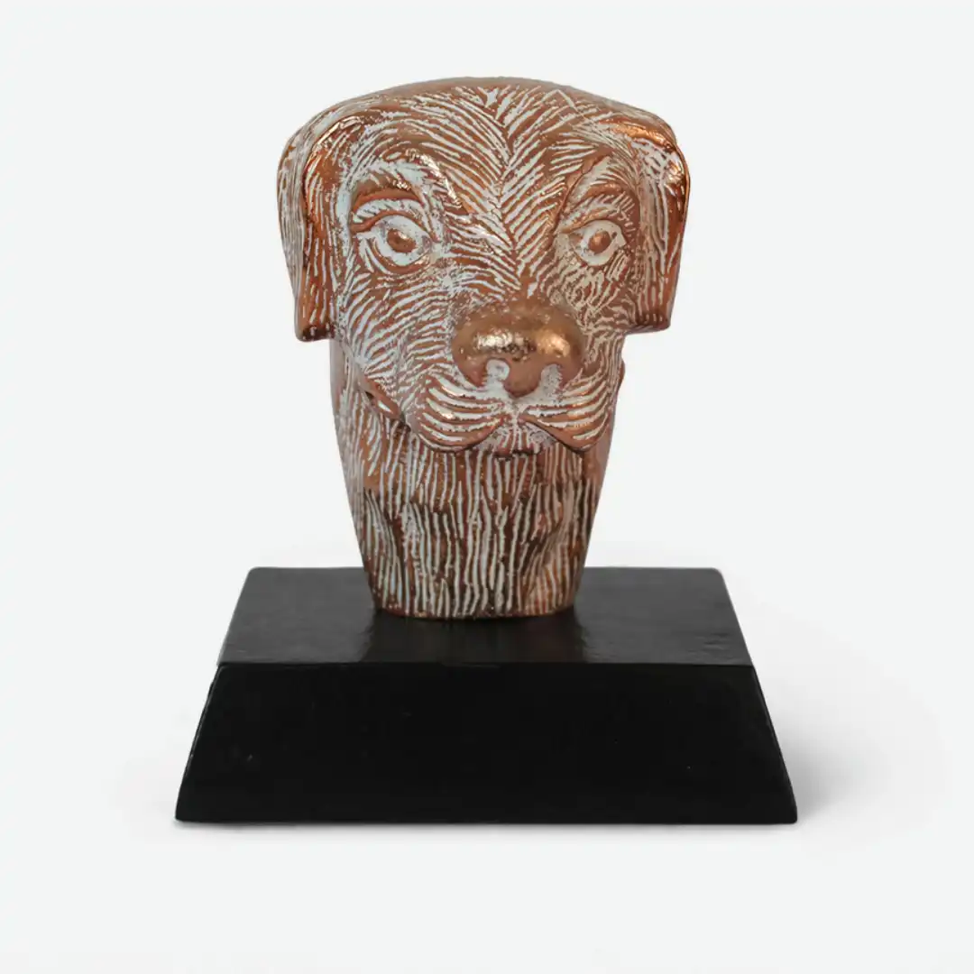 Imperial Dog Art Bust | Luxury Dog Sculpture - Image 7