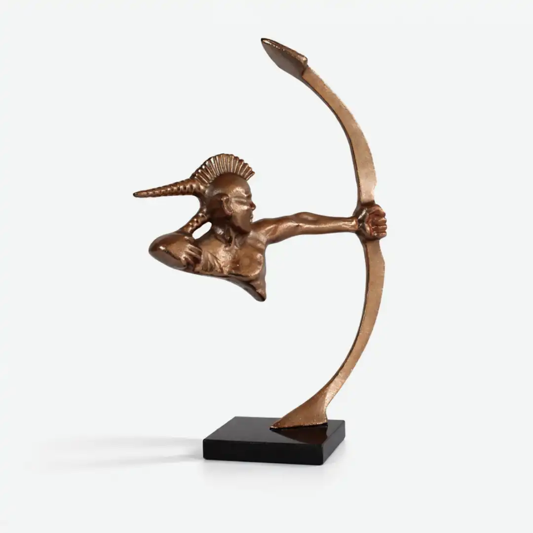 Warrior Archer Sculpture | Bold Figurative Art - Image 7