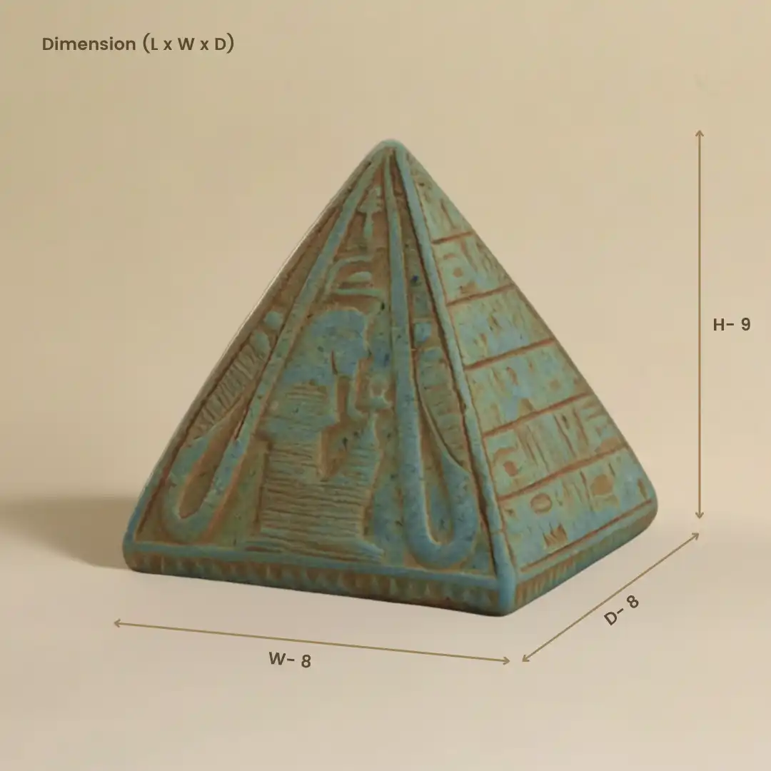 Pyramid of Giza Sculpture | Luxury Egyptian Stone Décor - Image 6