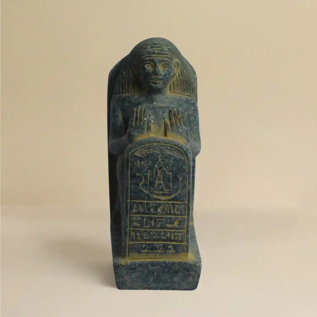 Egyptian Block Stone Sculpture | Luxury Ancient Décor Piece - Image 6