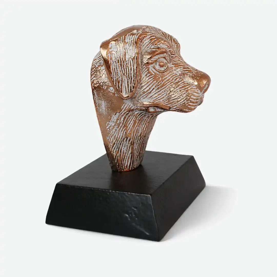 Imperial Dog Art Bust | Luxury Dog Sculpture - Image 6