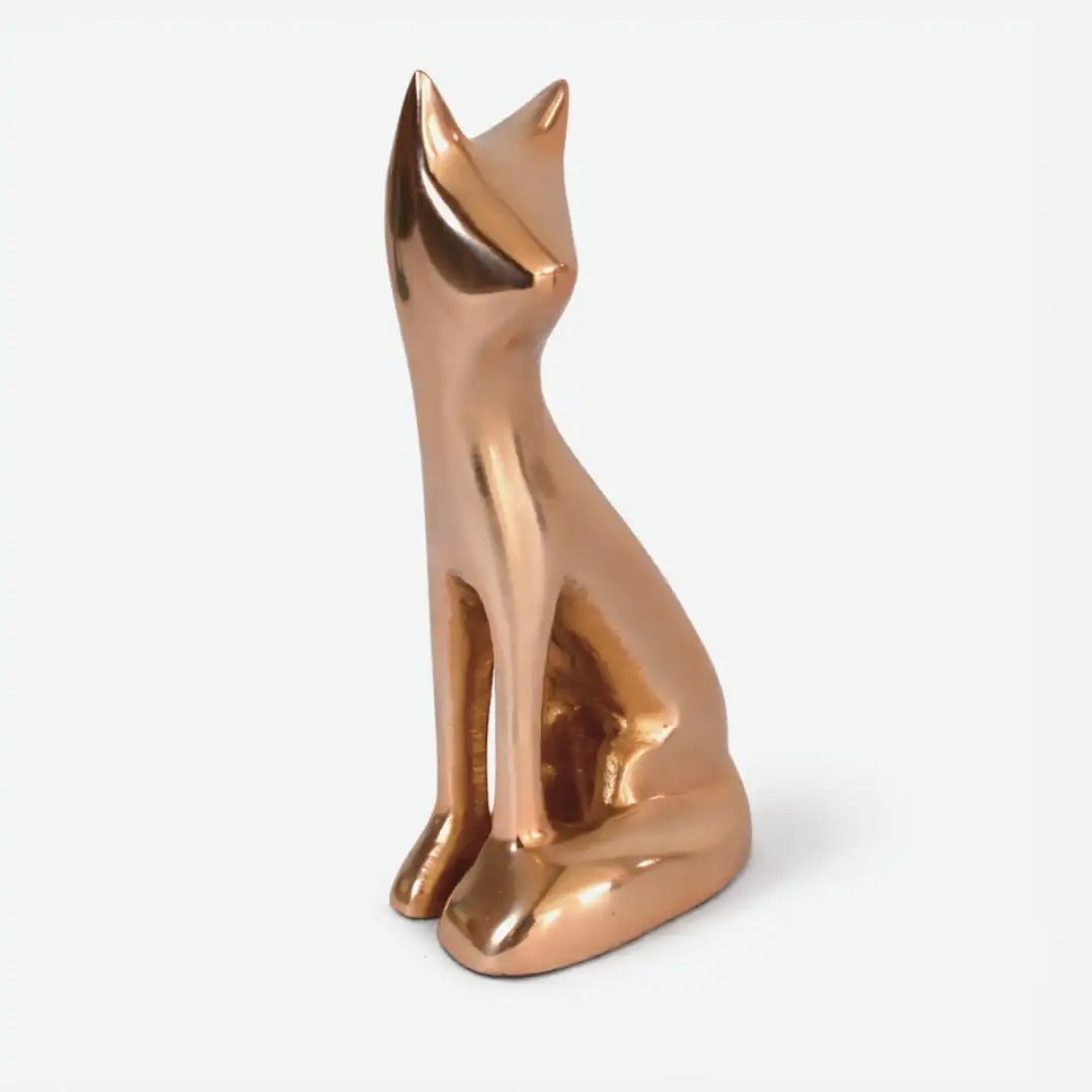 Jade Whisper Cat Statue | Minimalist Animal Sculpture - Image 9