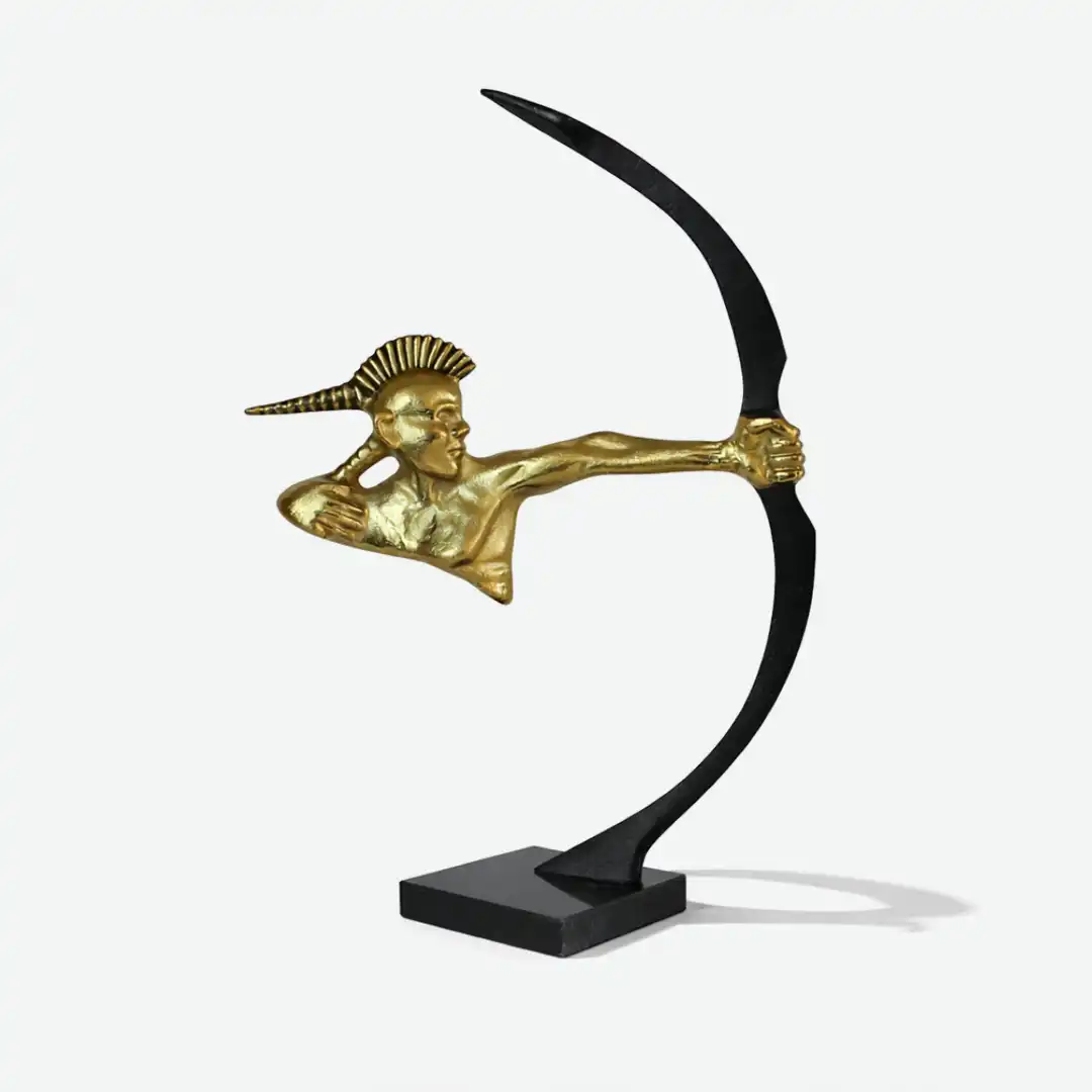 Warrior Archer Sculpture | Bold Figurative Art - Image 5