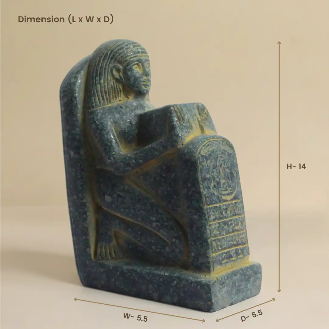 Egyptian Block Stone Sculpture | Luxury Ancient Décor Piece - Image 8