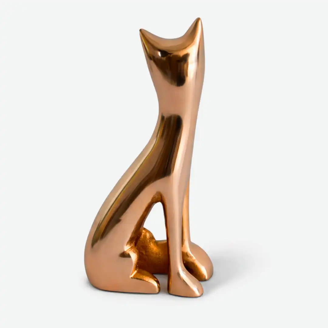 Jade Whisper Cat Statue | Minimalist Animal Sculpture - Image 8