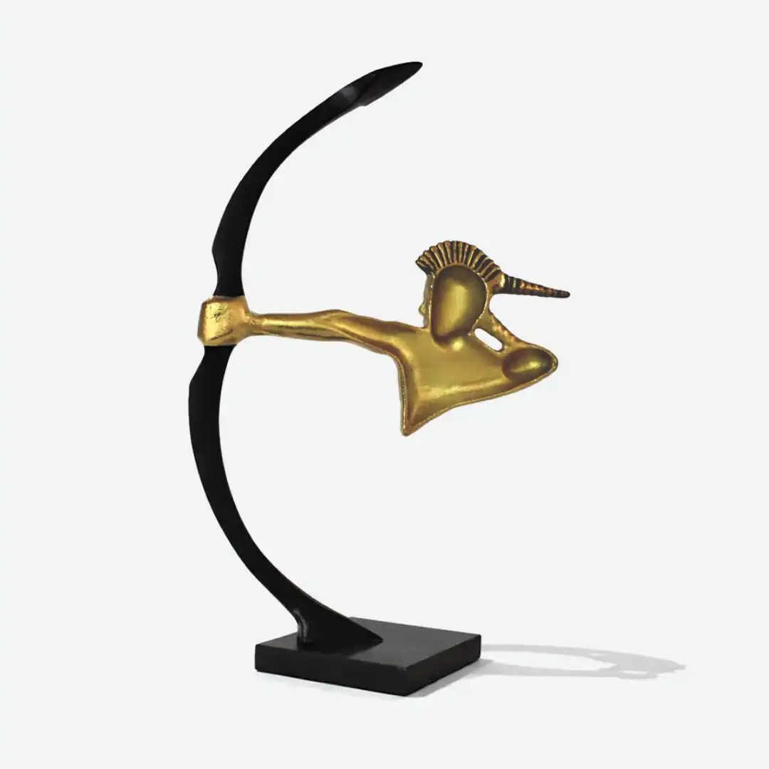 Warrior Archer Sculpture | Bold Figurative Art - Image 4
