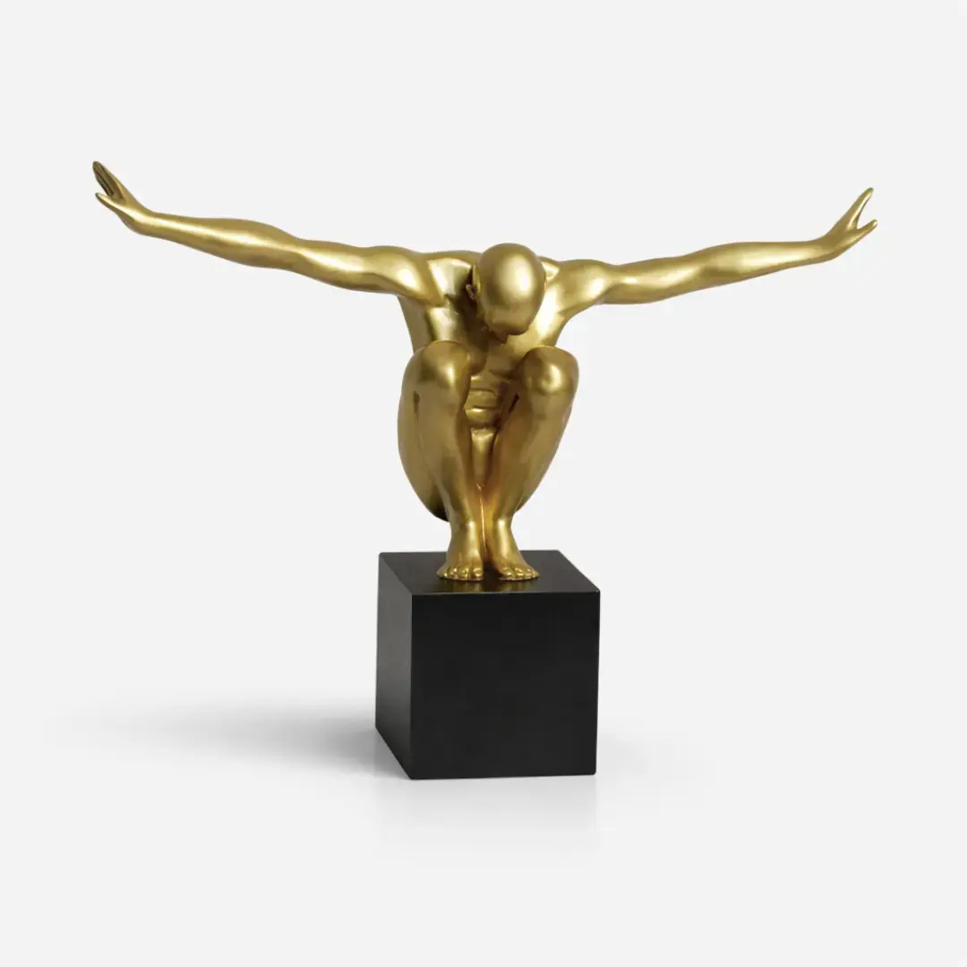 Majestic Rise Sculpture | Modern Human Form Art - Image 4